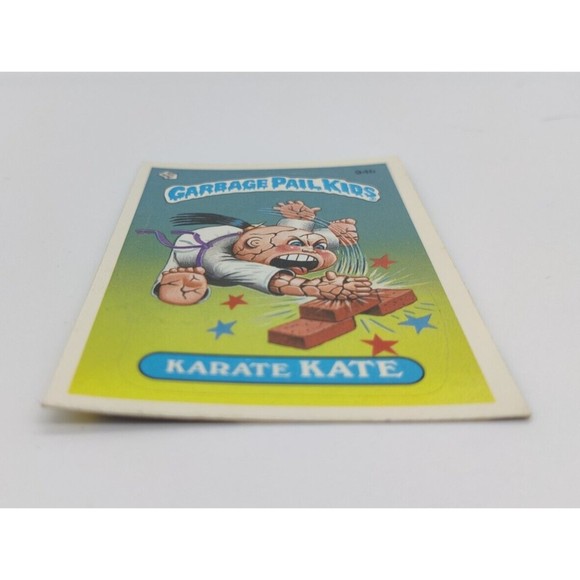 1986 Topps Garbage Pail Kids #94b Karate Kate GPK 1980s 94 B Card Sticker No Cop - Picture 3 of 4